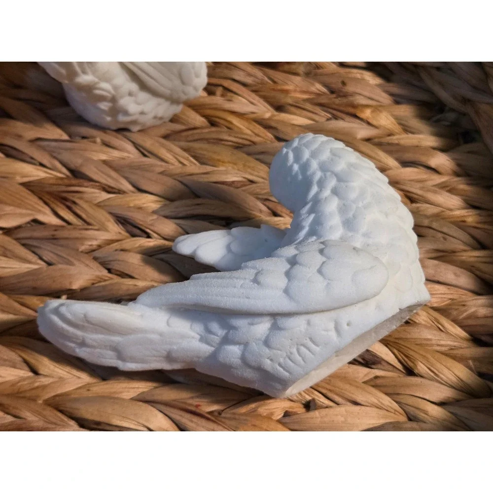 Vintage Alabaster Doves Pair Made in Italy Santini Dove Figurines Set of 2 MCM